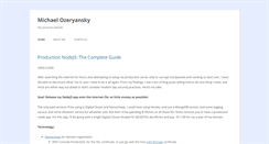 Desktop Screenshot of mozeryansky.com
